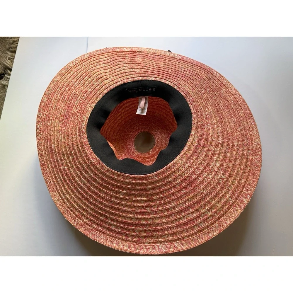 Betmar New York Women's Wide Brim Floppy Sun‎ Hat Pink Orange Beach Hat